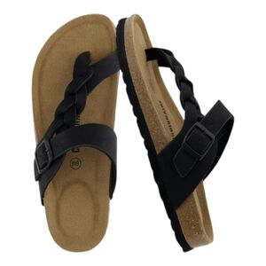 CUSHIONAIRE Women's Libby Cork footbed Sandal